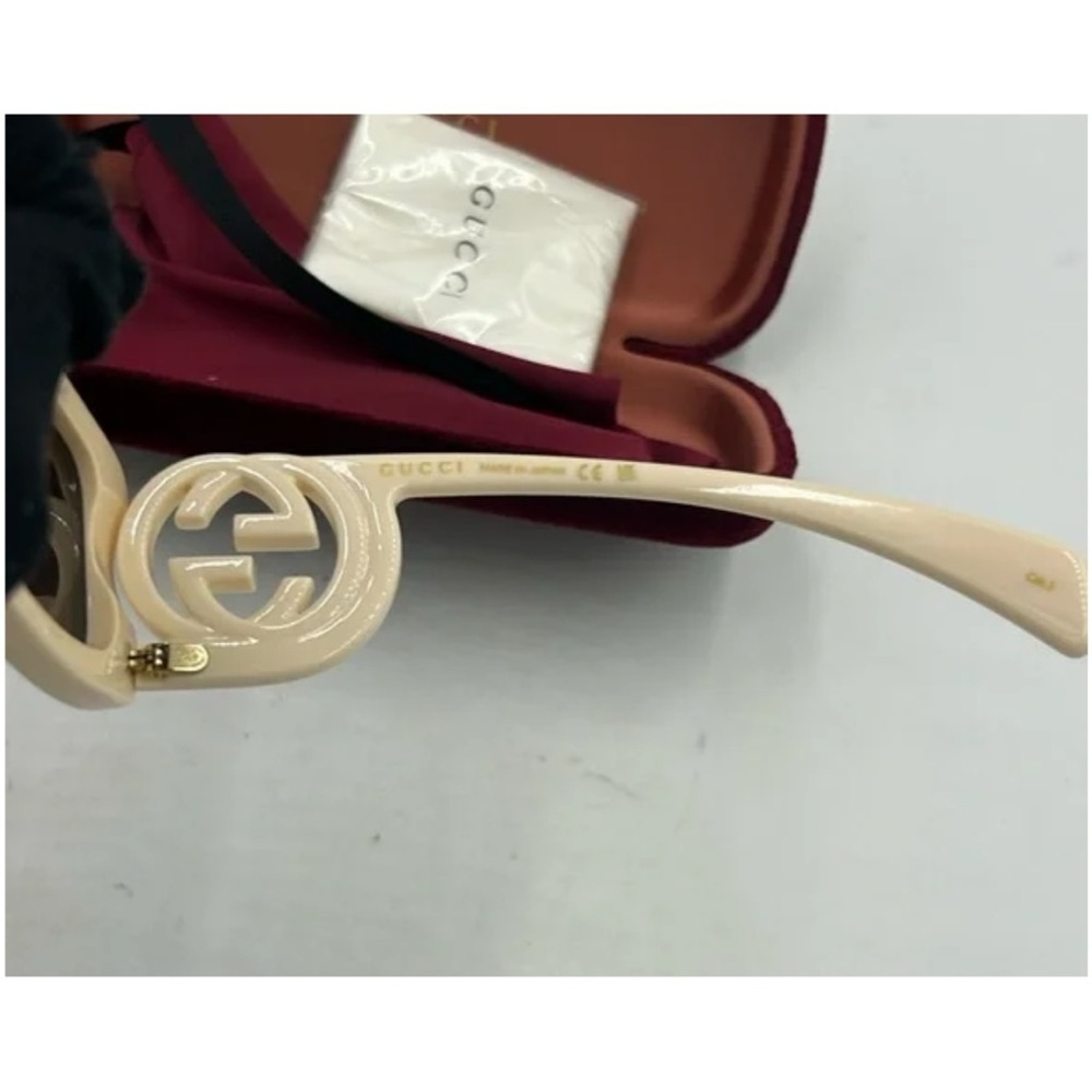 Women's Gucci oversized square acetate sunglasses GG1326S made in Italy - Picture 3 of 4
